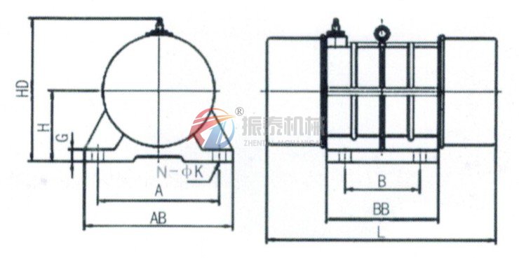 YZU振動(dòng)電機(jī)結(jié)構(gòu)